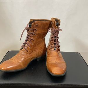 Cole Haan Leather Lace-up Leather Boots
